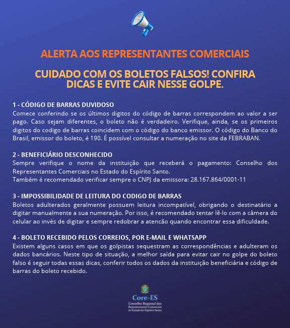 Core-ES | Conselho Regional dos Representantes Comercias no Estado do Espirito Santo